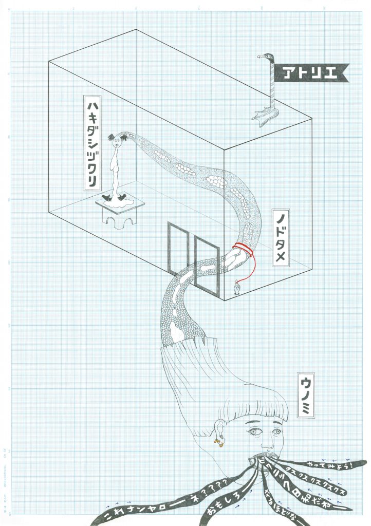 さとうくみ子《AiM Vol.19 のためのドローイング Ⅲ 》2025年